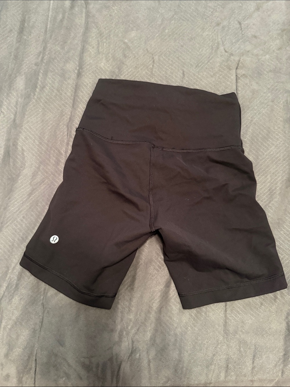 lululemon athletica Black Mid-Rise Bike Shorts
